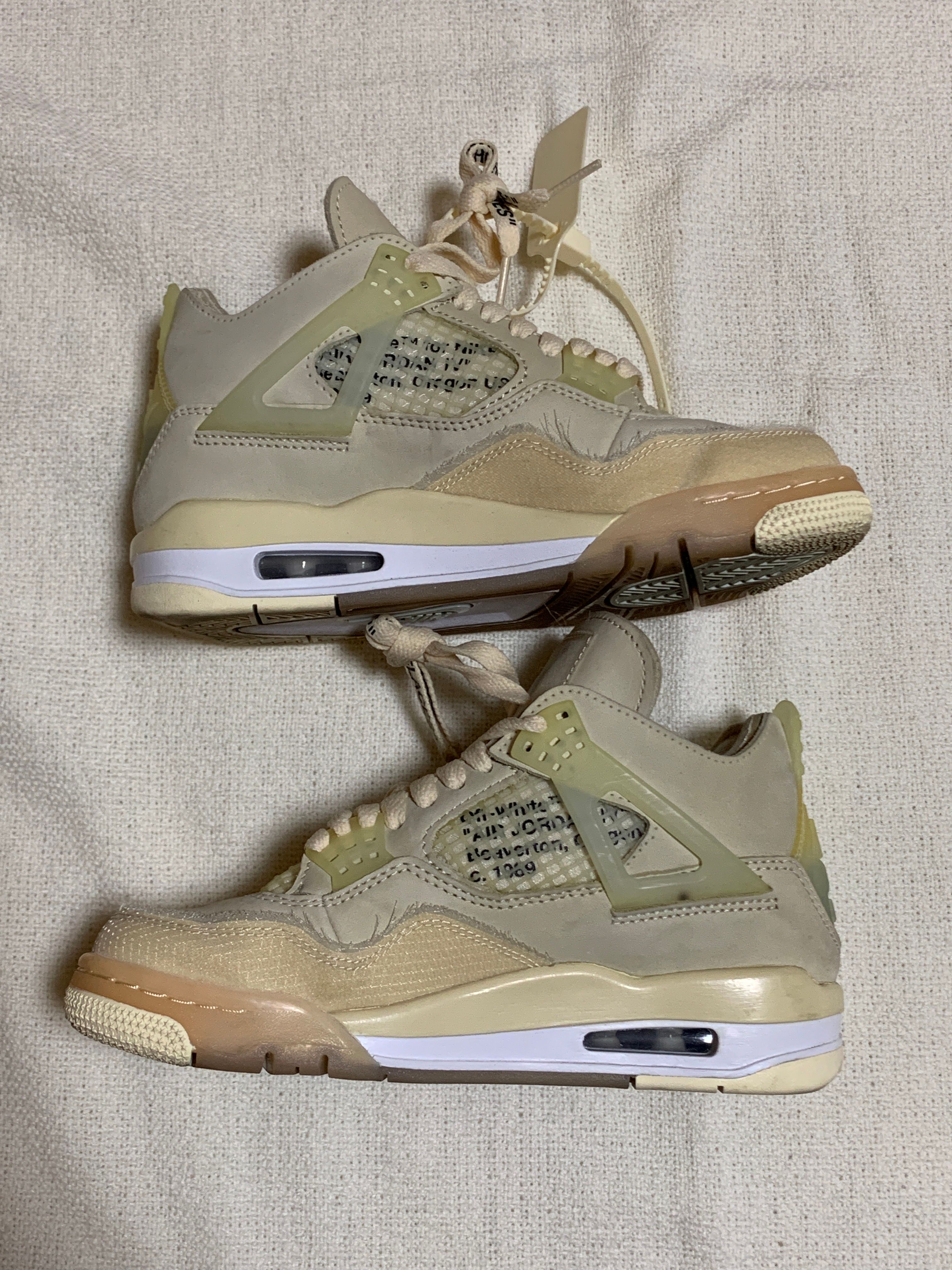 Off-White × Nike Women's Air Jordan 4 SP "Sail"