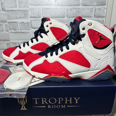 Trophy Room × Nike Air Jordan 7 "True Red and Obsidian"