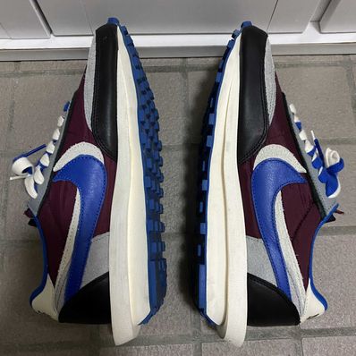 UNDERCOVER × sacai × Nike LD Waffle "Night Maroon/Pale Ivory-Ground Grey-Team Royal"