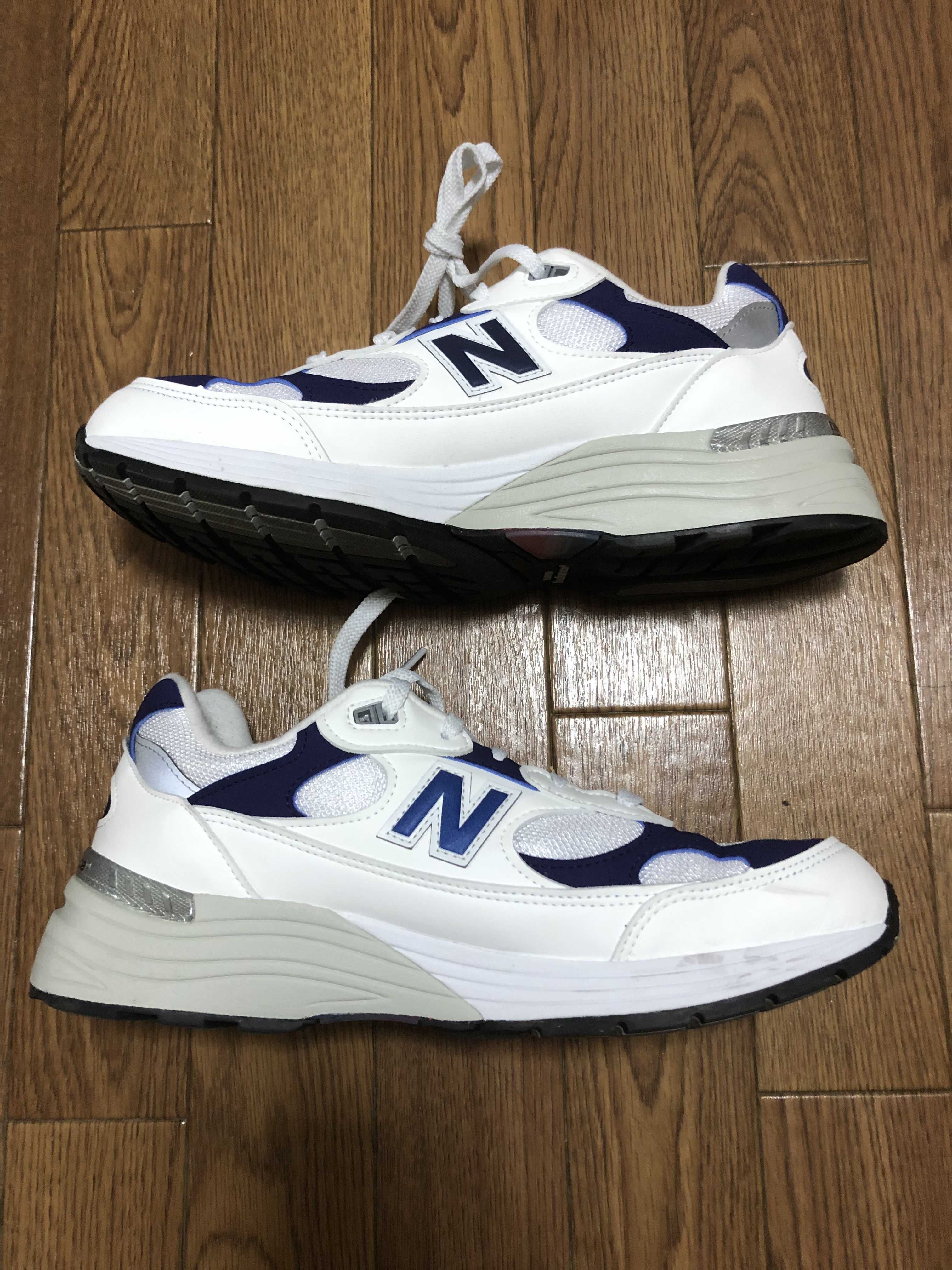 New Balance 992 Made in USA "White Navy"