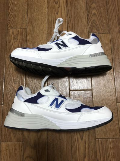 New Balance 992 Made in USA "White Navy"