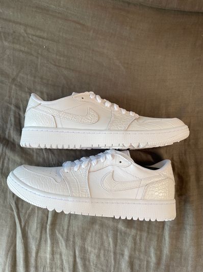 Nike Air Jordan 1 Low Golf "White Crocodile Skin"