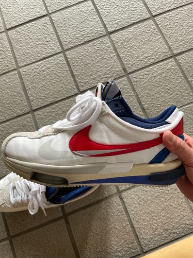 sacai × Nike Zoom Cortez "White and University Red"