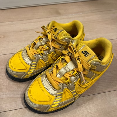 Off-White × Nike PS Air Rubber Dunk "University Gold"