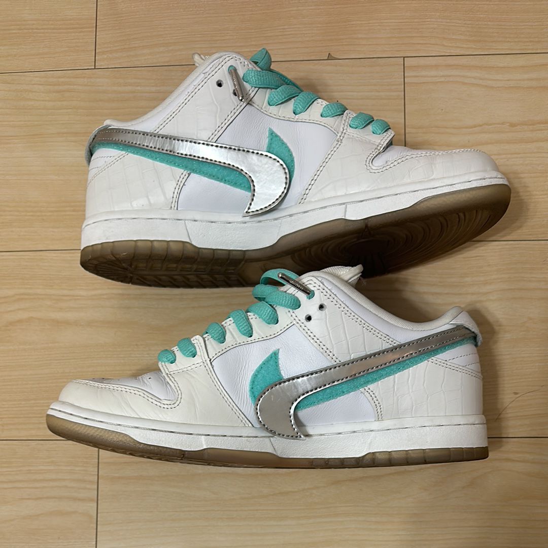 Diamond Supply Co. × Nike SB Dunk Low Pro "White"