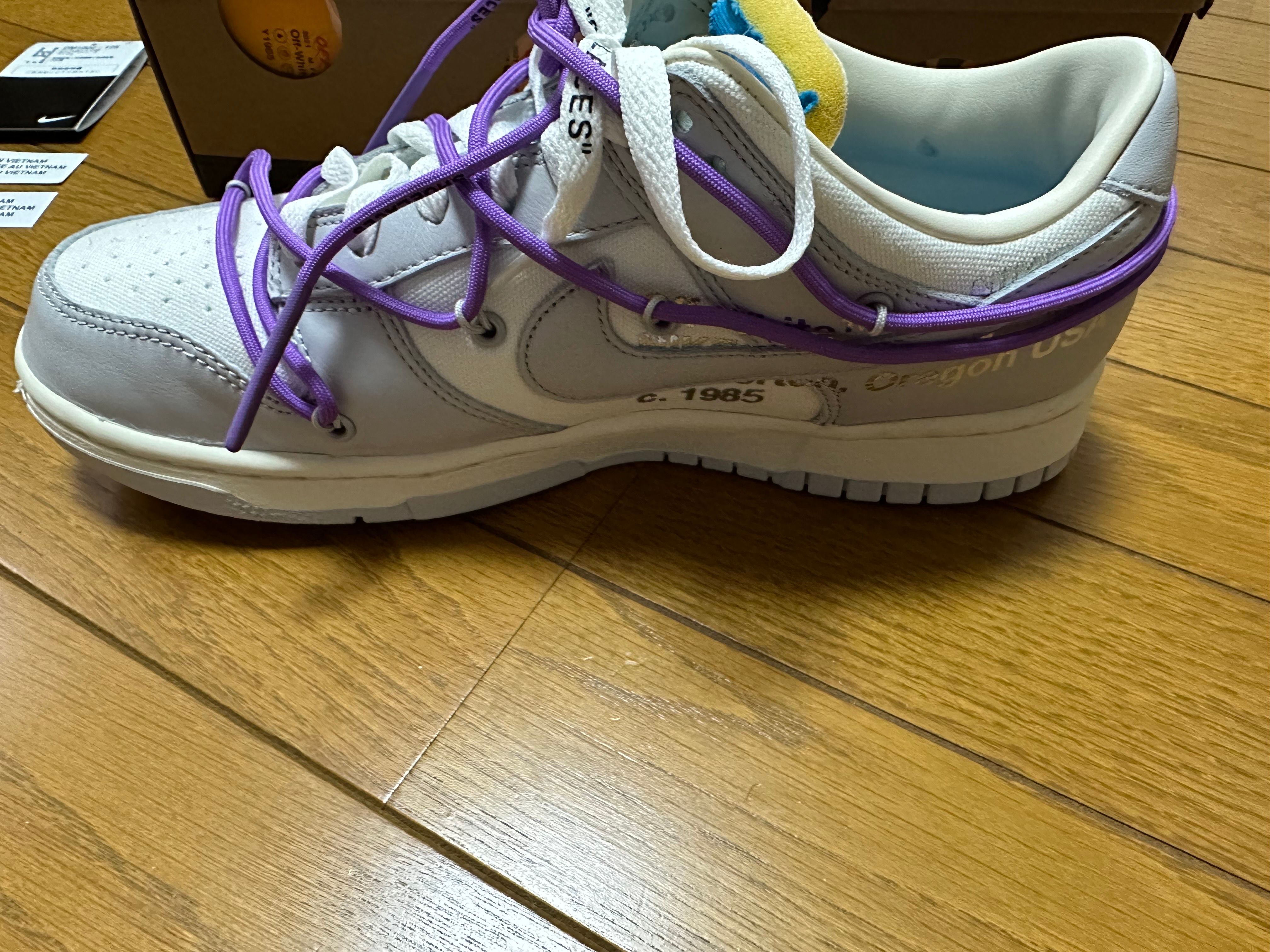 Off-White × Nike Dunk Low "Sail/Neutral Gray"