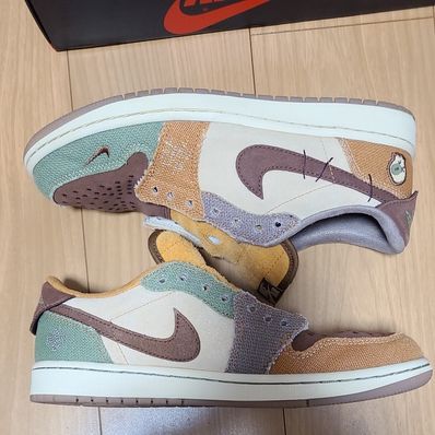 Zion Williamson × Nike Air Jordan 1 Low OG "Flax and Oil Green"