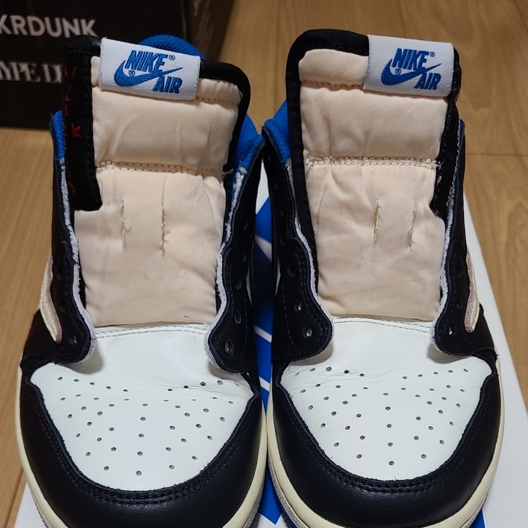 Travis Scott × fragment design × Nike Air Jordan 1 Low OG SP "Military Blue"