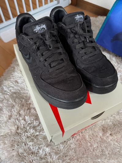 Stussy × Nike Air Force 1 Low "Triple Black"