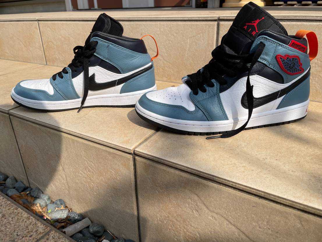 FACETASM × Nike Air Jordan 1 Mid "White/Navy"