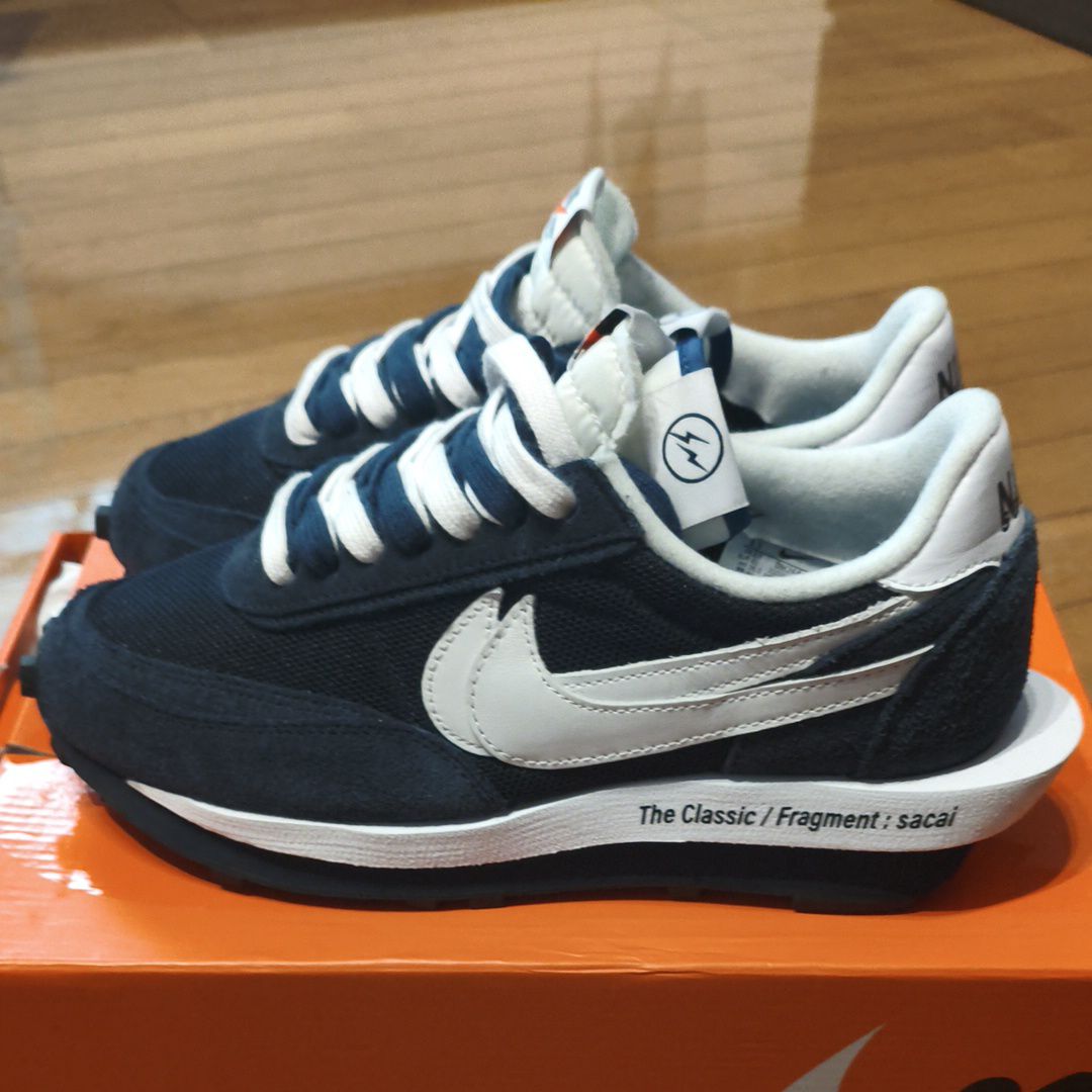 Fragment × sacai × Nike LD Waffle "Blackended Blue"