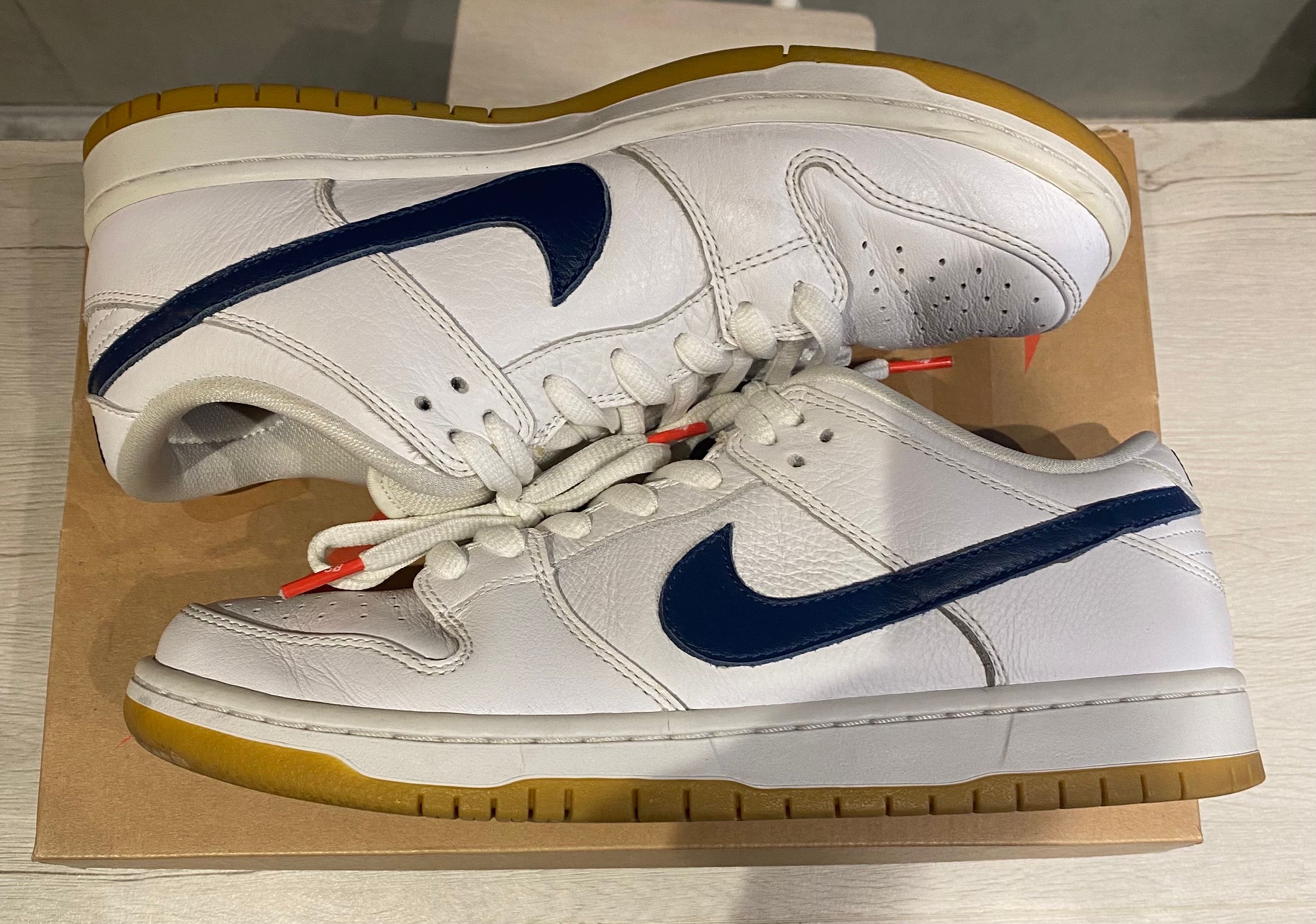 Nike SB Dunk Low "Orange Label White Navy"