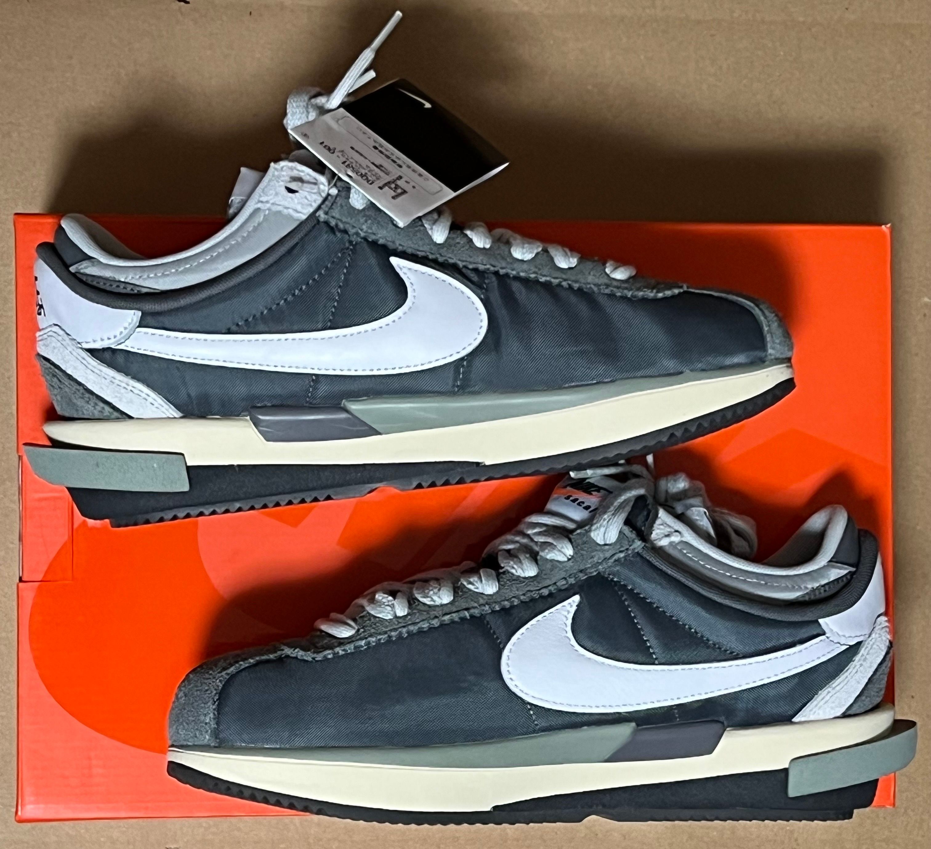sacai × Nike Zoom Cortez "Iron Grey"