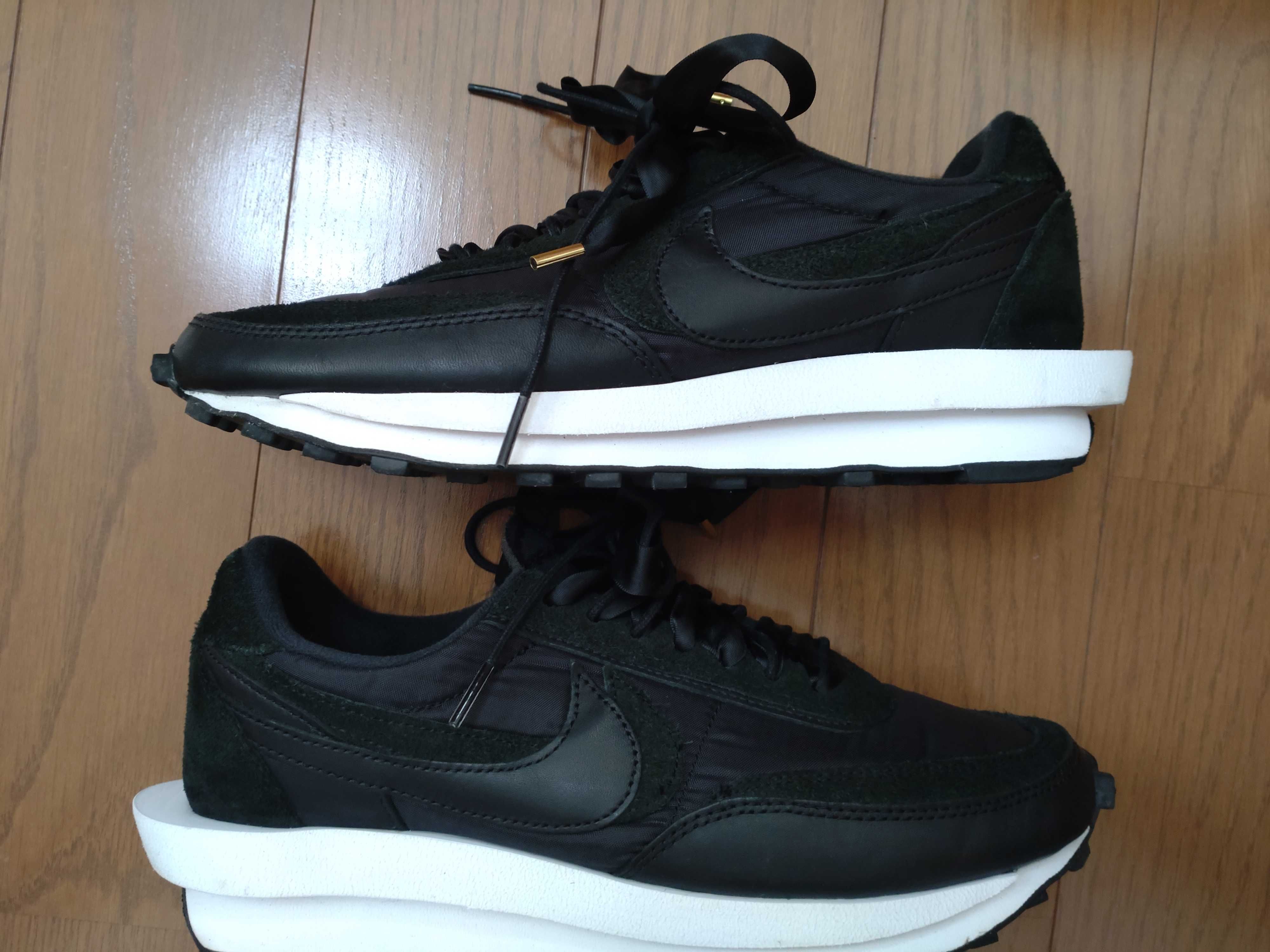 sacai × Nike LDV Waffle "Triple Black"