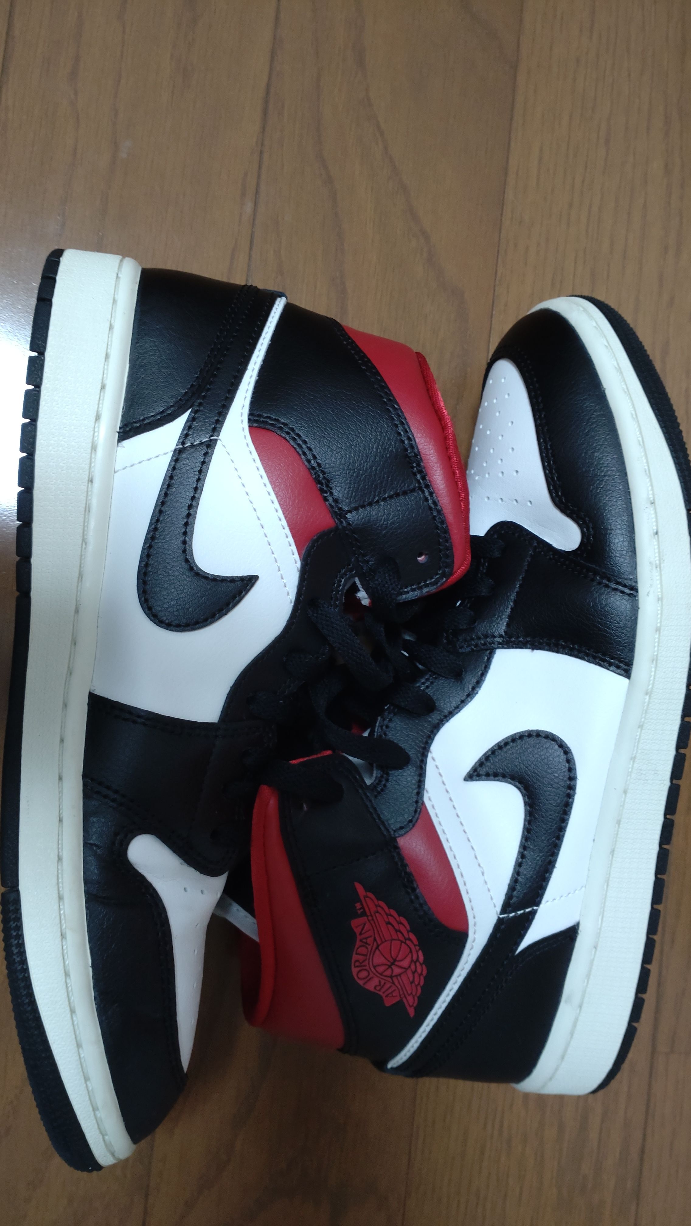 Nike Women's Air Jordan 1 Mid "Black/Gym Red"
