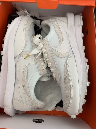 sacai × Nike LDV Waffle "Triple White"