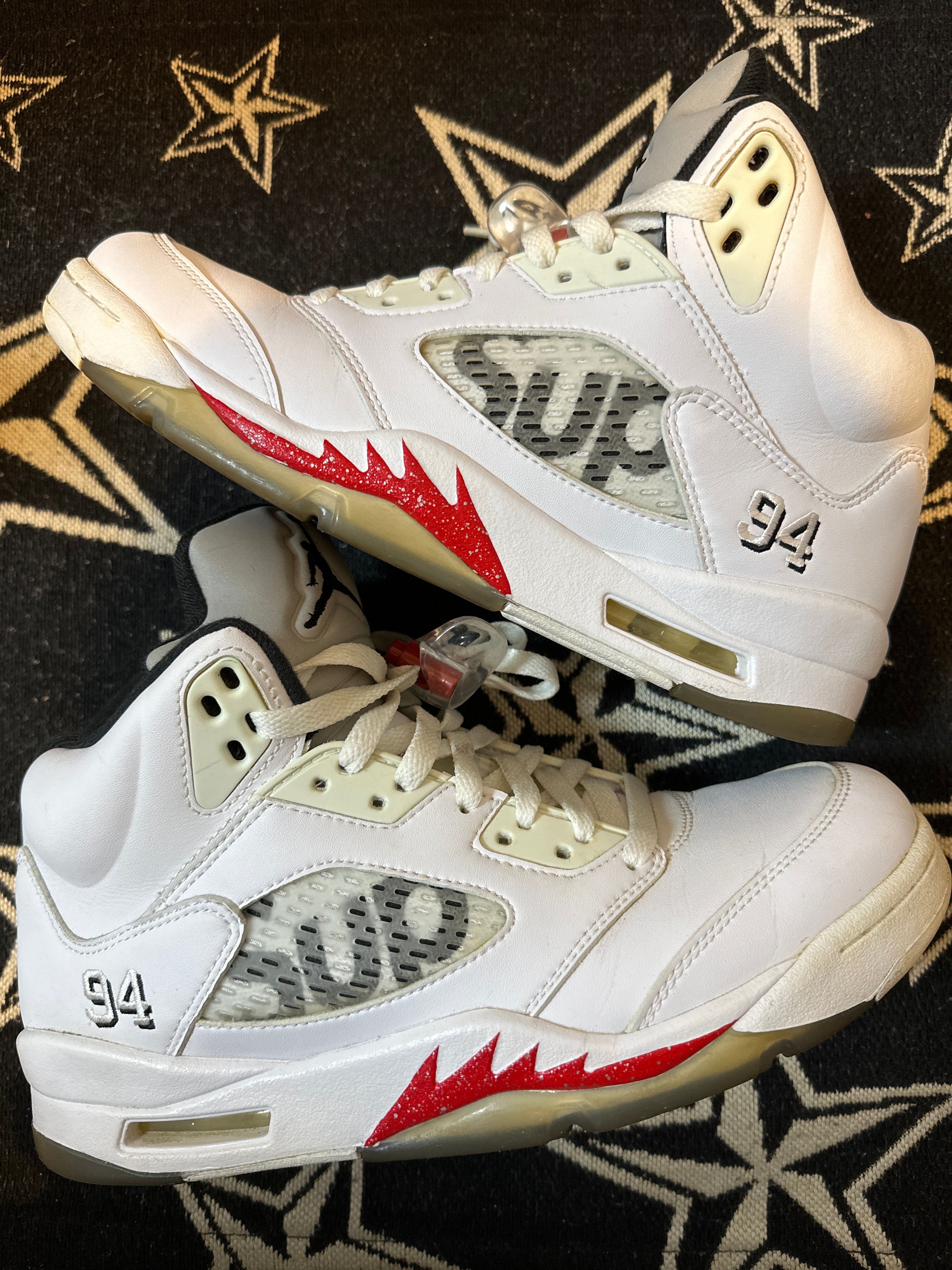 Supreme × Nike Air Jordan 5 Retro "White"