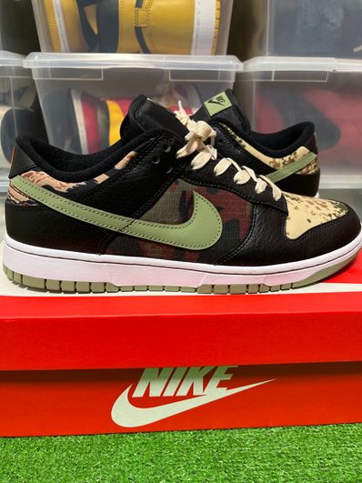 NIKE DUNK LOW SE "BLACK MULTI CAMO"