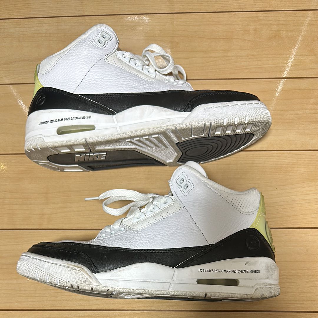 Fragment × Nike Air Jordan 3 "White/Black"