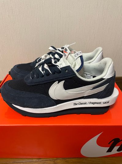 Fragment × sacai × Nike LD Waffle "Blackended Blue"