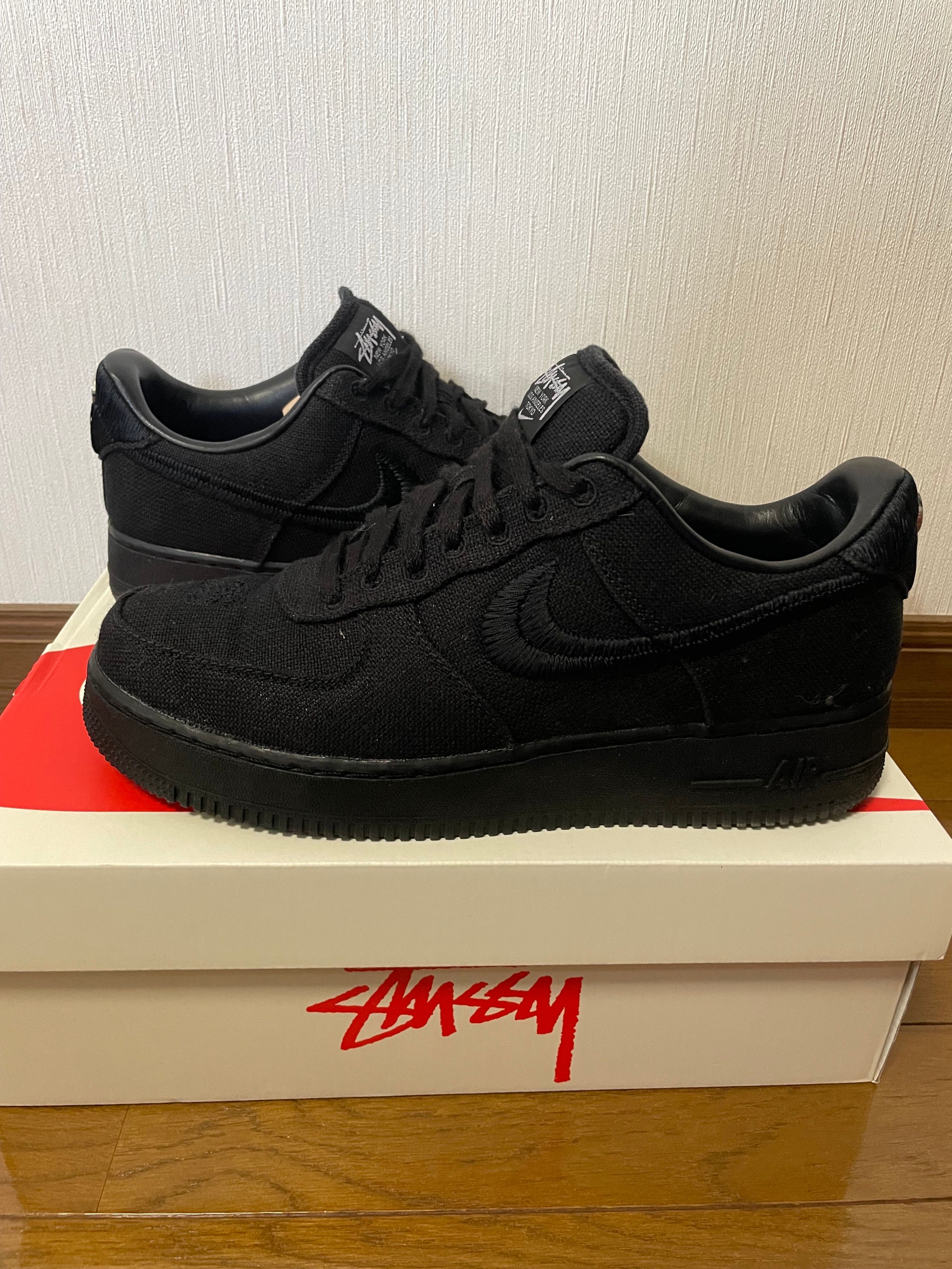 Stussy × Nike Air Force 1 Low "Triple Black"