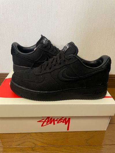 Stussy × Nike Air Force 1 Low "Triple Black"
