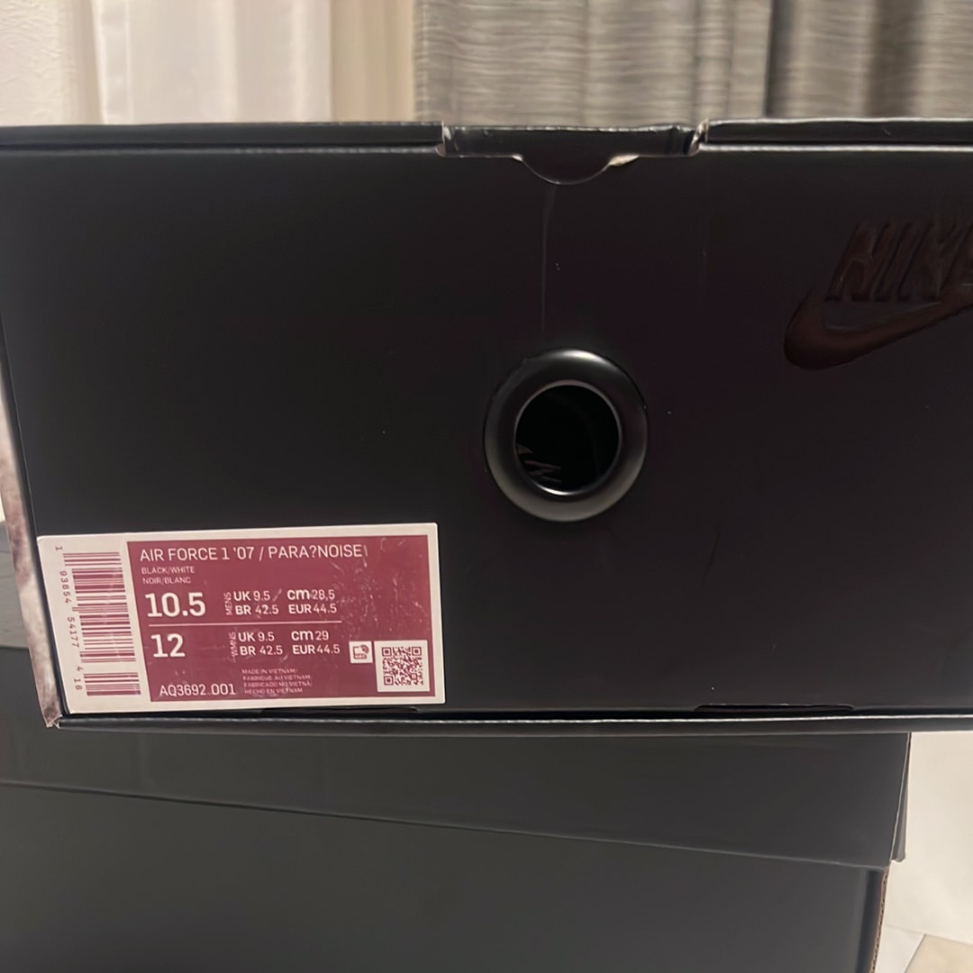 ピースマイナスワン × ナイキ エアフォース1 ロー パラノイズ "ブラック" / ジードラゴン