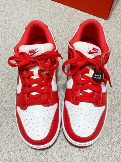 Nike Dunk Low SP "White and University Red"
