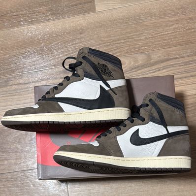 Travis Scott × Nike Air Jordan 1 Retro High OG TS SP "Sail/Dark Mocha"