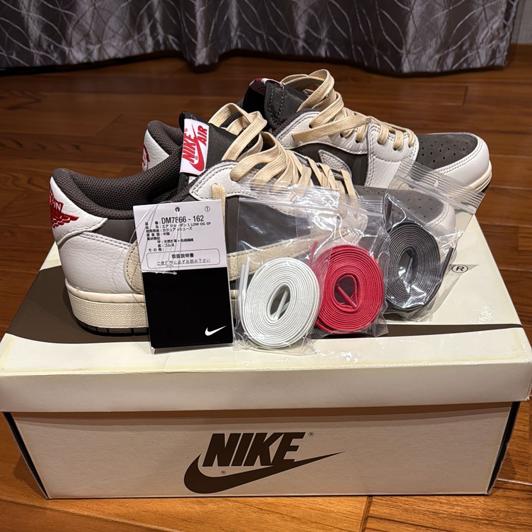 Travis Scott × Nike Air Jordan 1 Low OG SP "Reverse Mocha/Sail and Ridgerock"