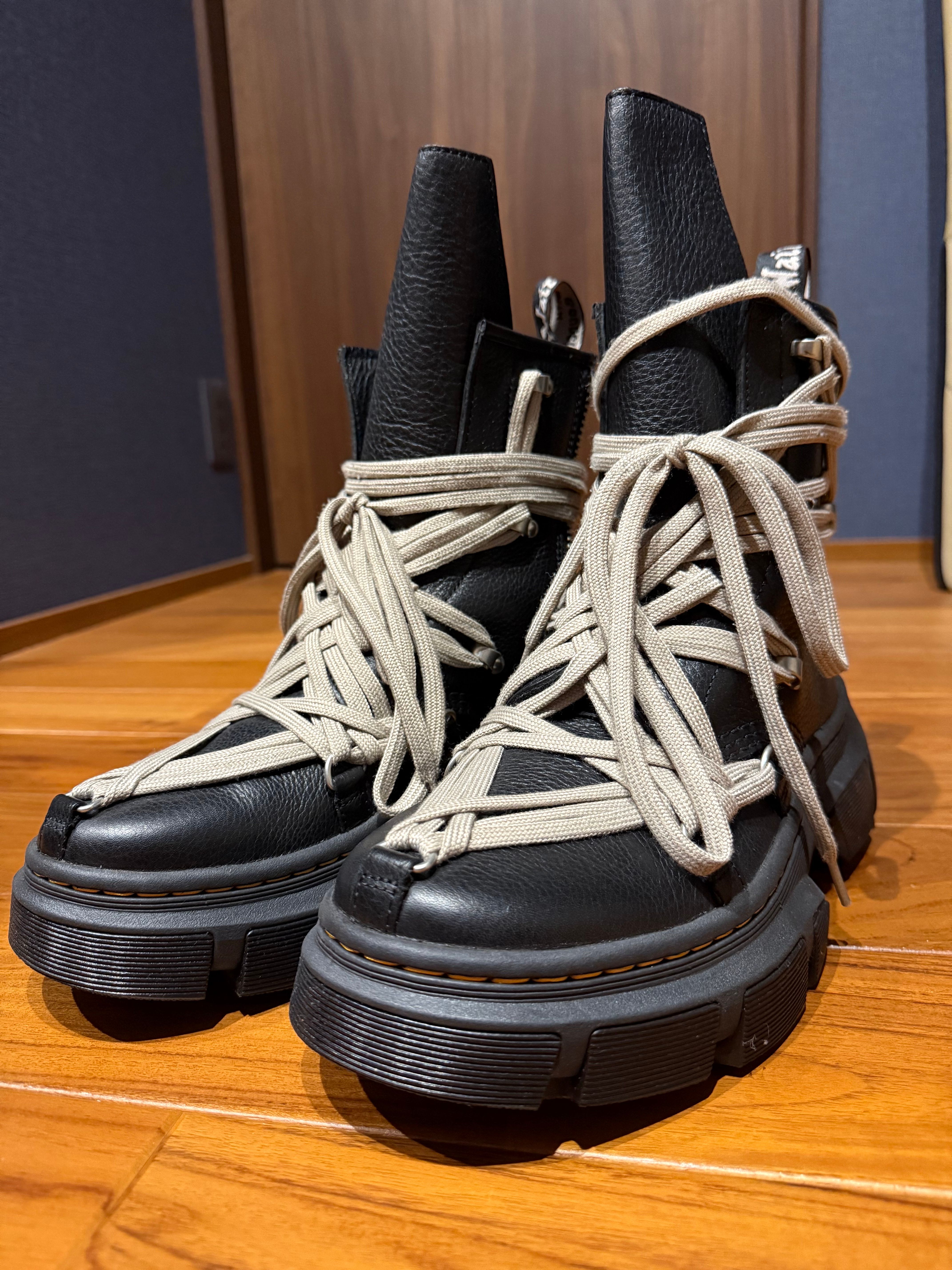 Rick Owens × Dr.Martens 1460 DMXL Mega Lace Boot "Black"