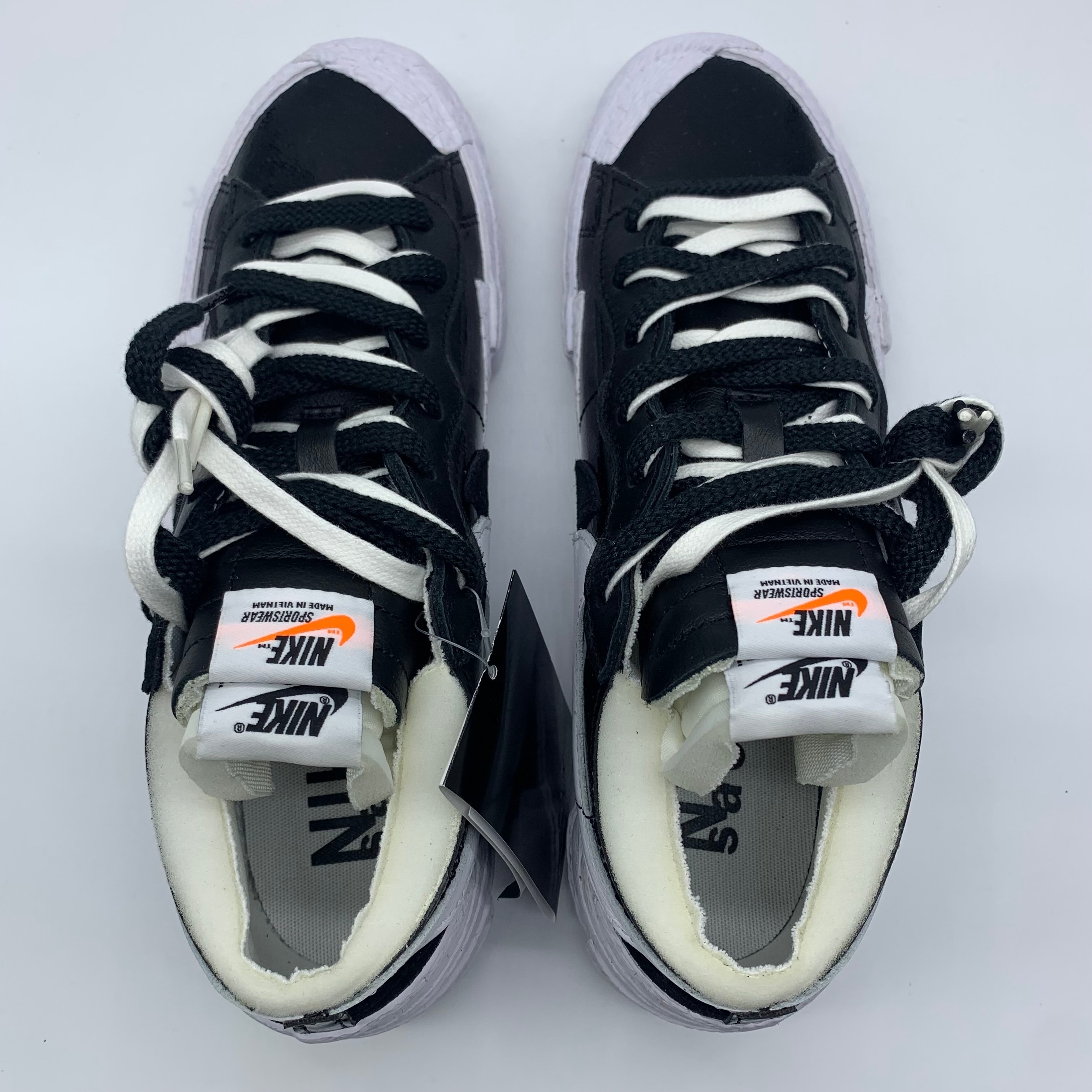 sacai × Nike Blazer Low "Black Patent Leather"