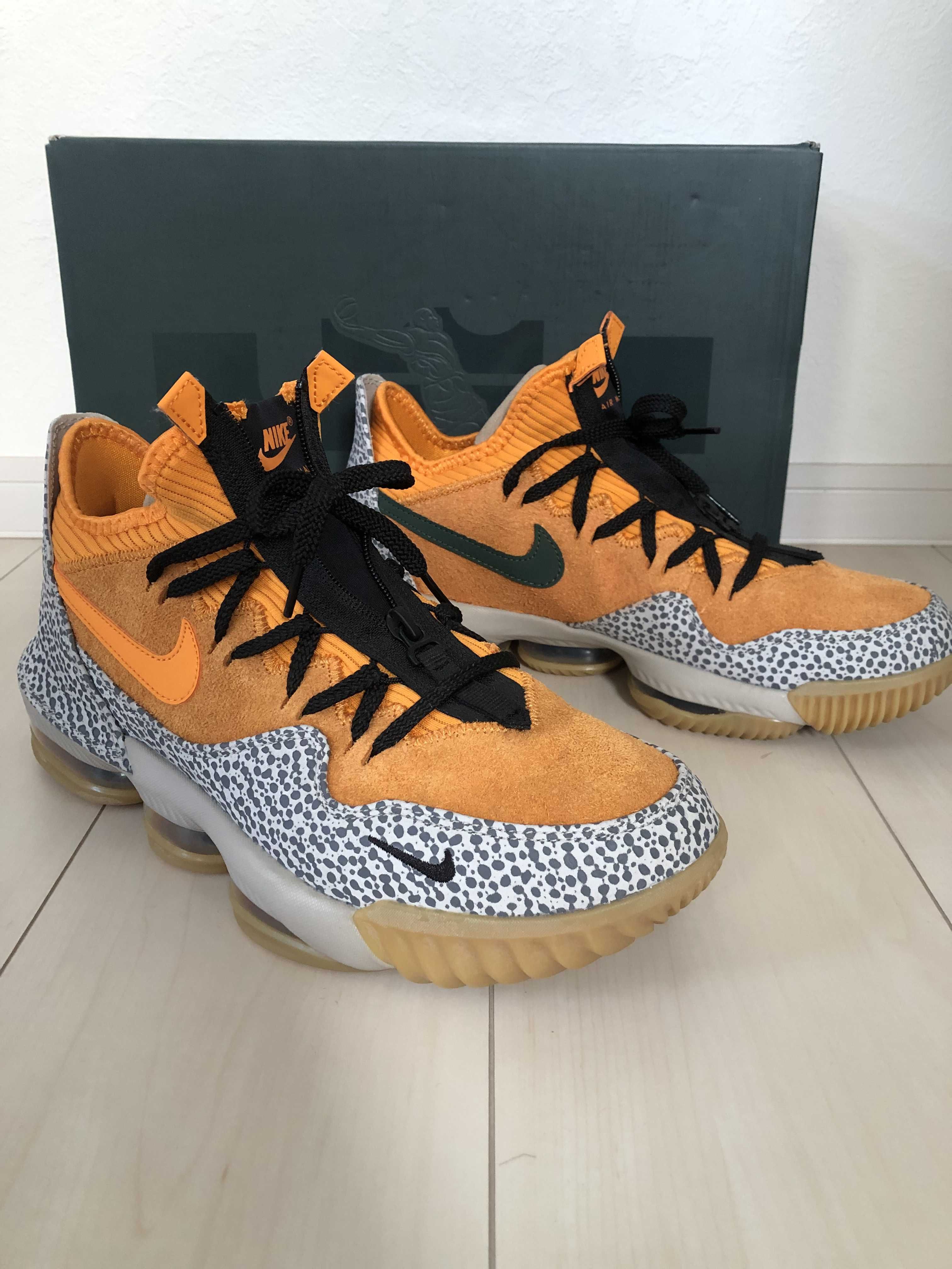 atmos × Nike LeBron 16 Low "Safari" (CD9471-800/CI3358-800)