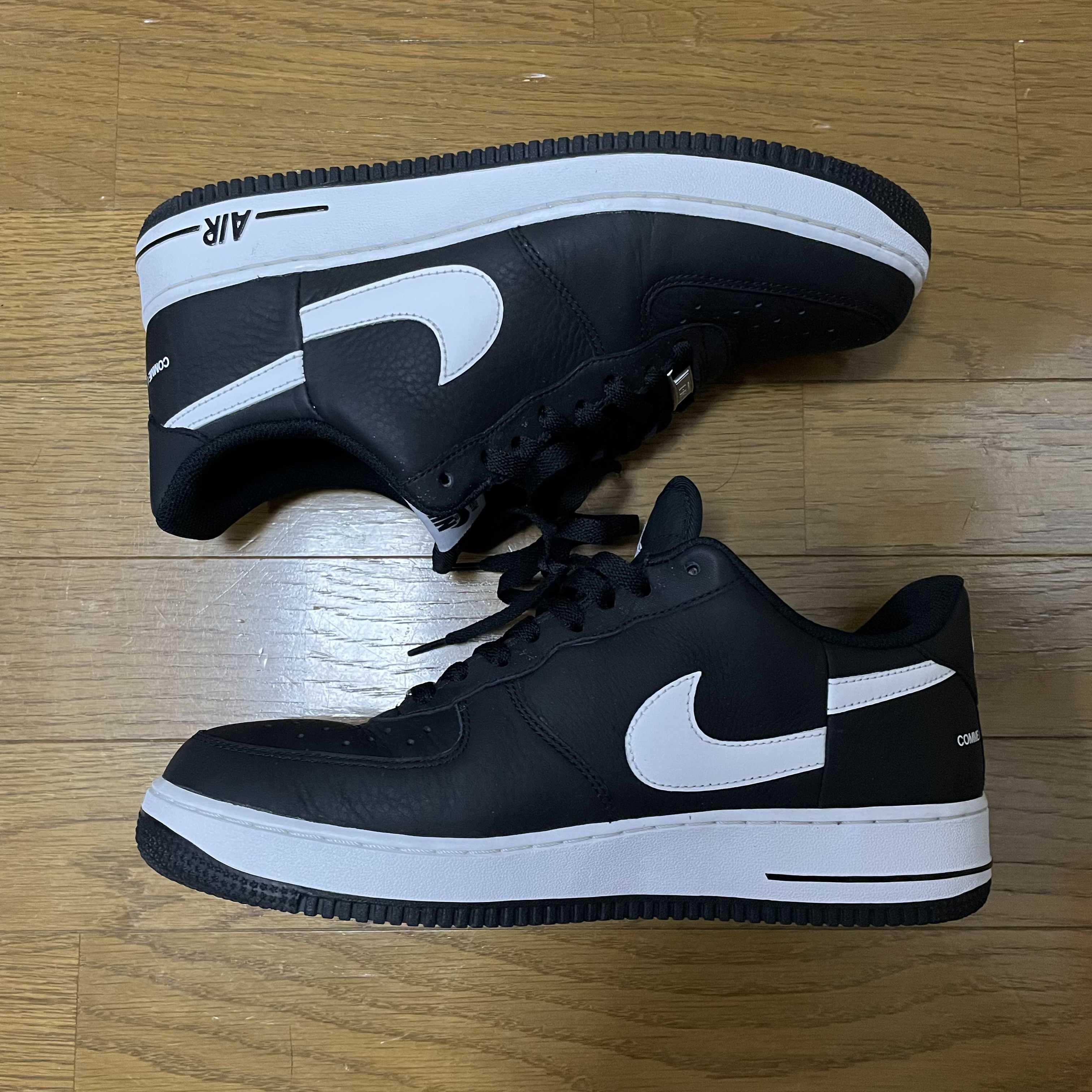 Supreme × COMME des GARCONS SHIRT × Nike Air Force 1 Low "Black/White" (2018)