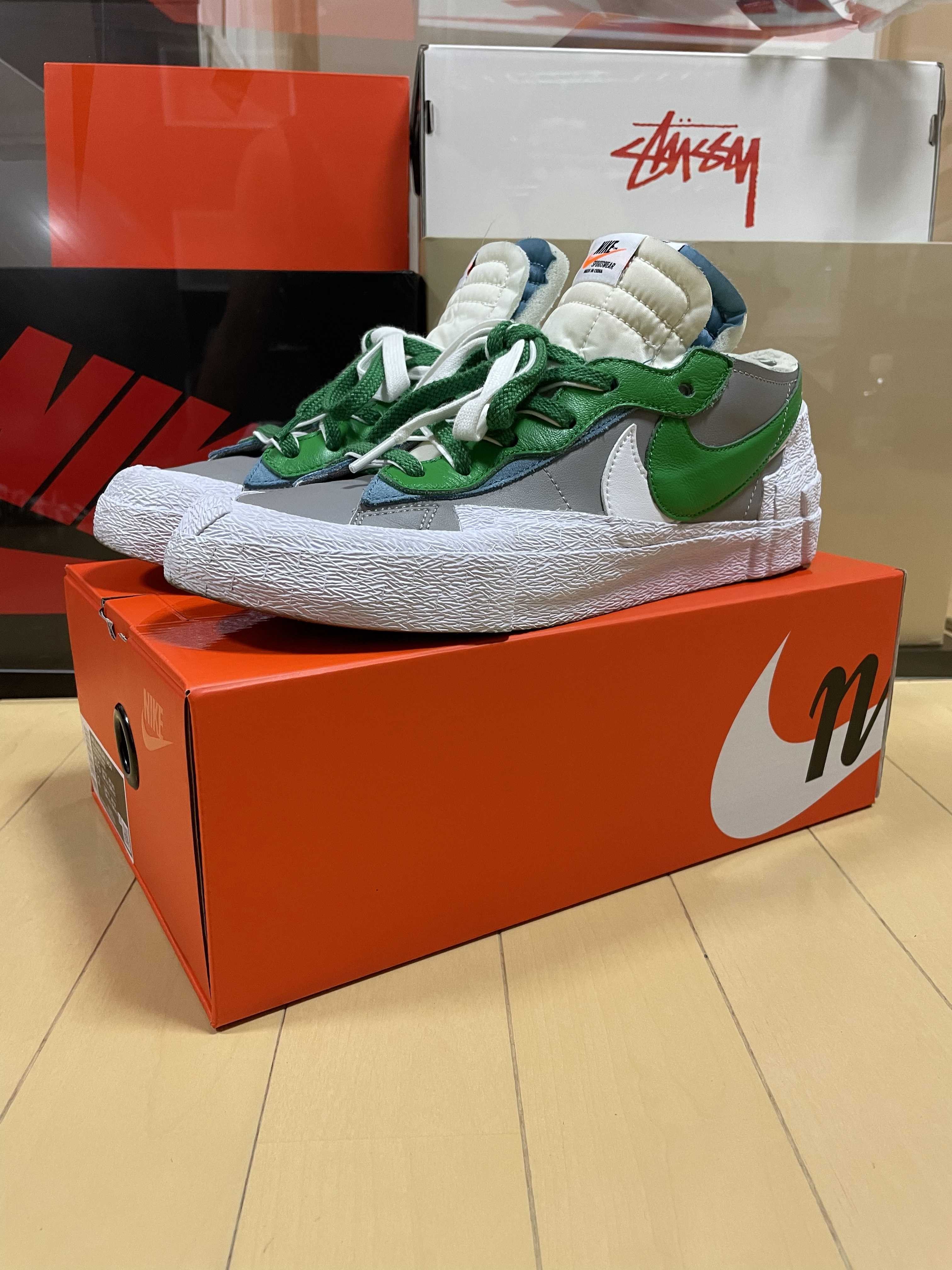 sacai × Nike Blazer Low "Classic Green"