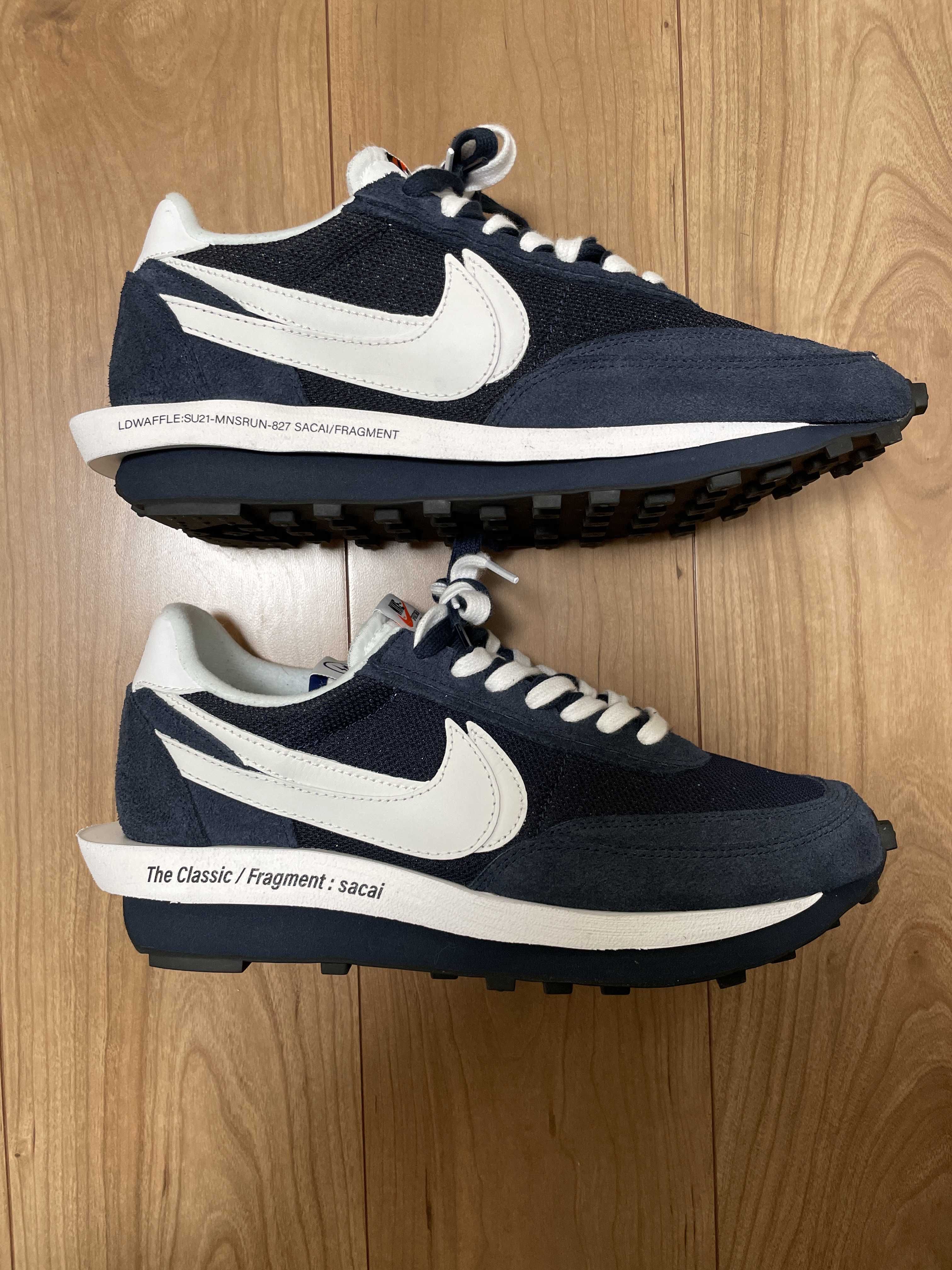 Fragment × sacai × Nike LD Waffle "Blackended Blue"