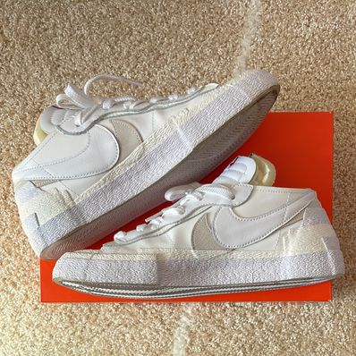 sacai × Nike Blazer Low "White Patent Leather"
