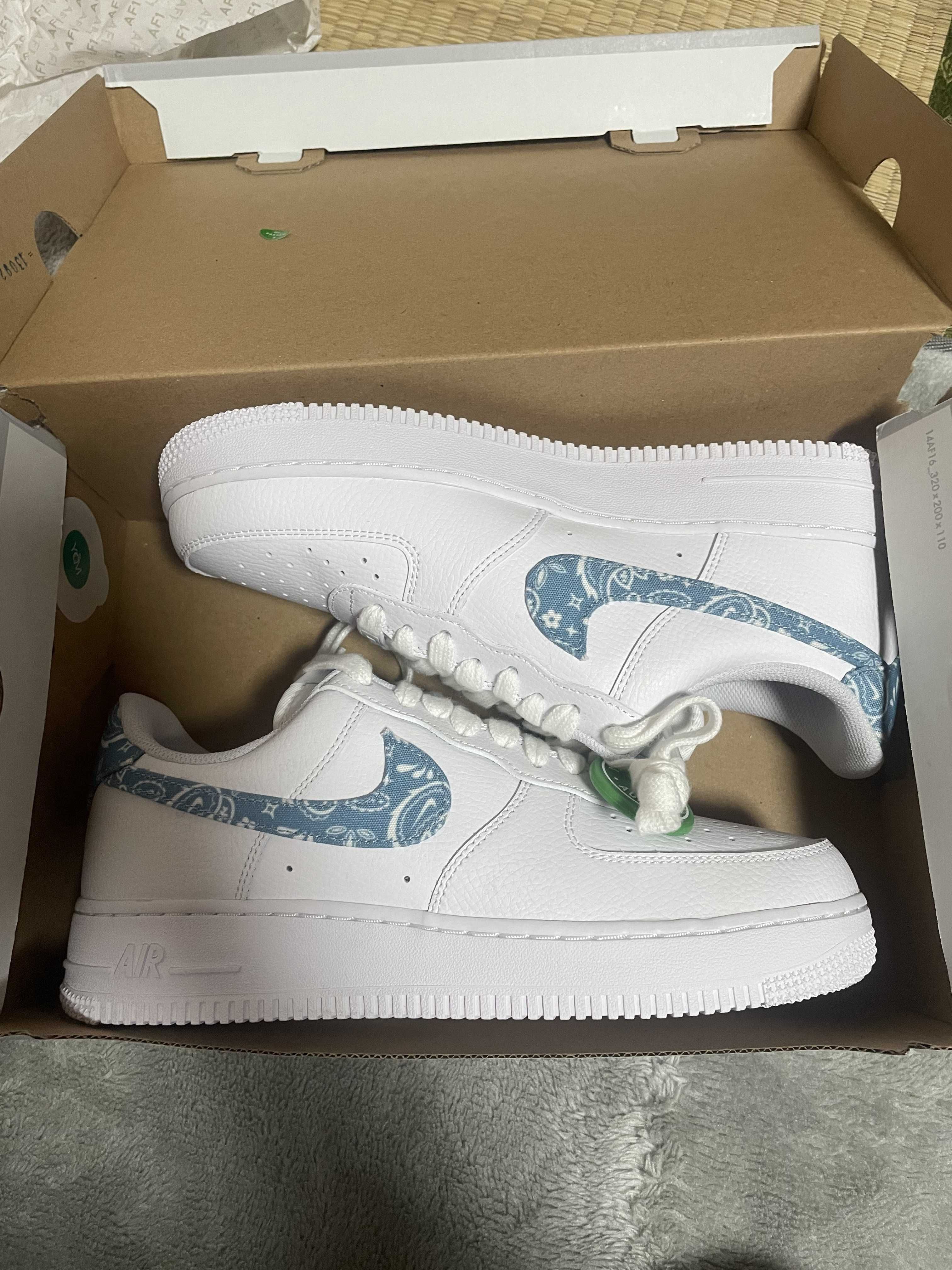 Nike Women's Air Force 1 Low '07 Essential "Blue Paisley"