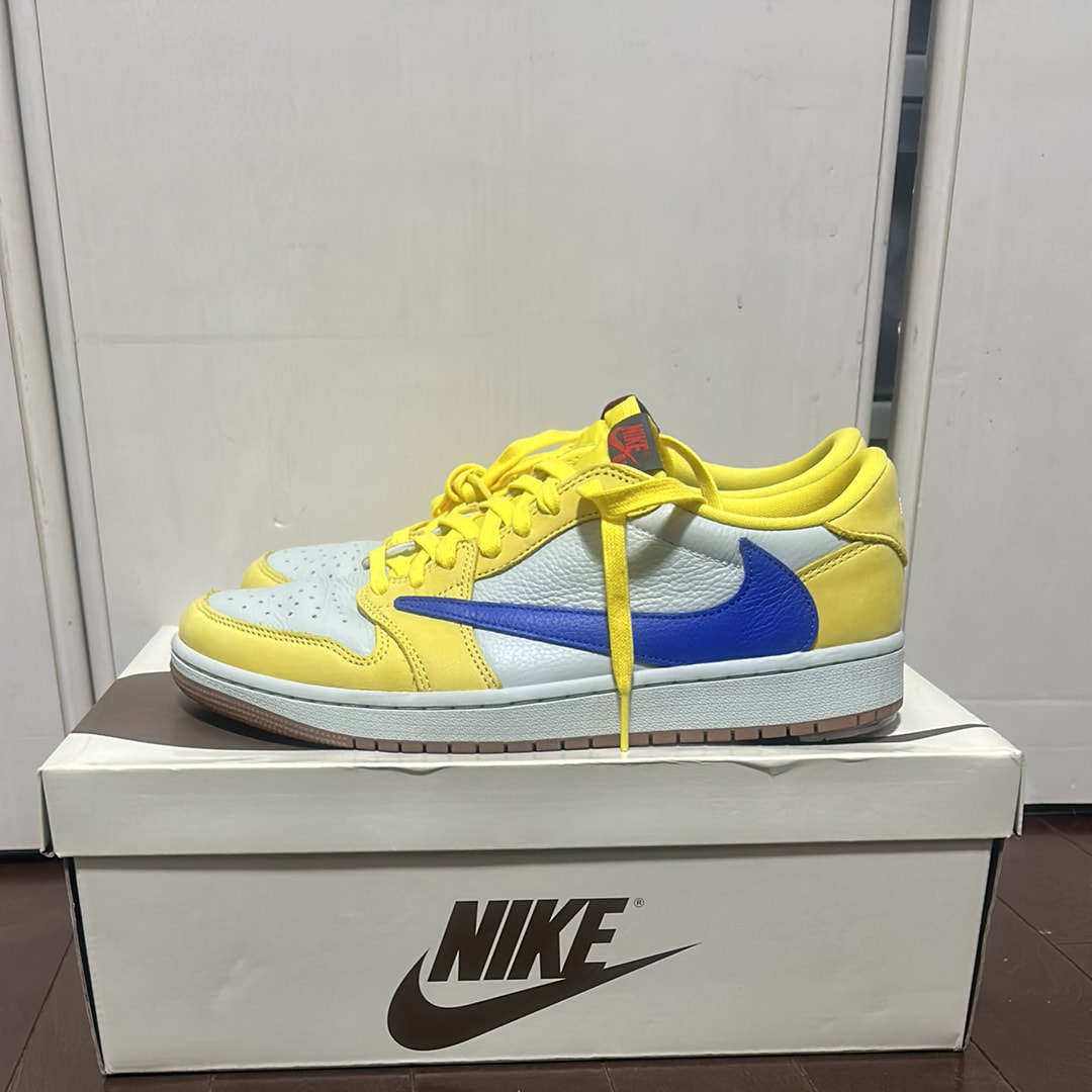 Travis Scott × Nike Women's Air Jordan 1 Retro Low OG "Canary"