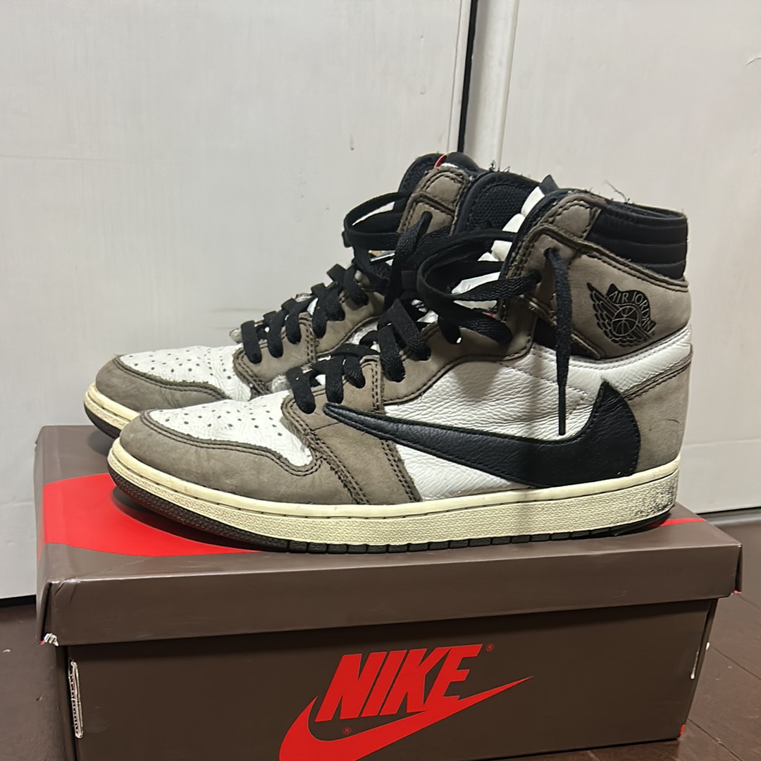 Travis Scott × Nike Air Jordan 1 Retro High OG TS SP "Sail/Dark Mocha"