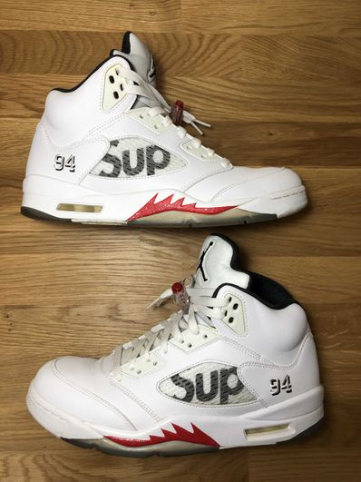 Supreme × Nike Air Jordan 5 Retro "White"