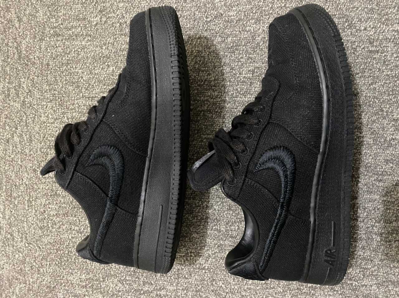 Stussy × Nike Air Force 1 Low "Triple Black"