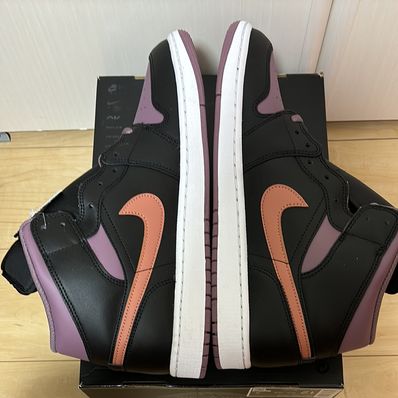 Nike Air Jordan 1 Mid SE "Black/Sky J Mauve/Sky J Orange"