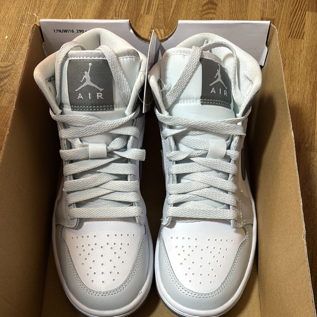 Nike Women's Air Jordan 1 Mid "White Smoke Grey"