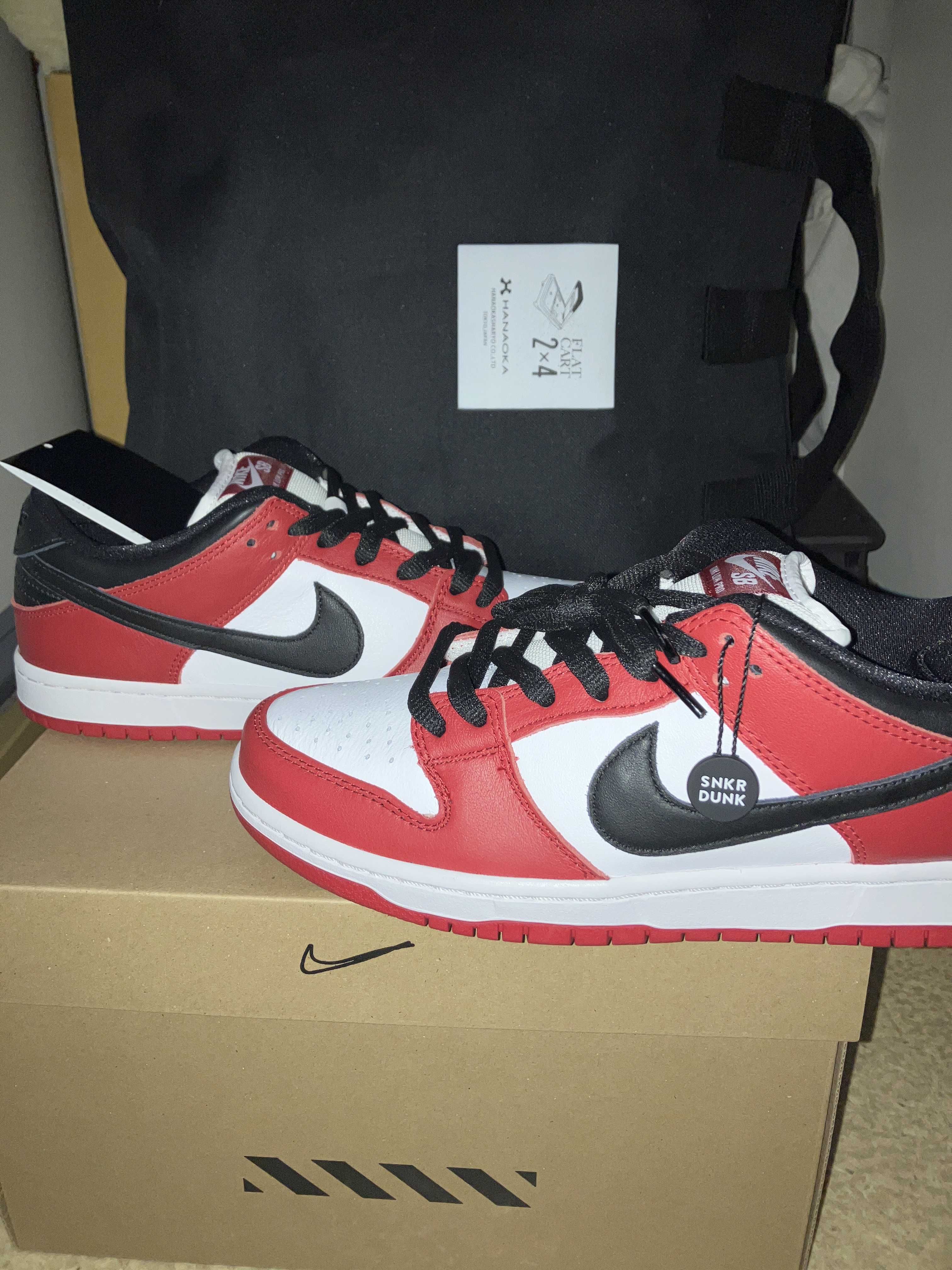Nike SB Dunk Low Pro "J-Pack Chicago/Varsity Red and White"