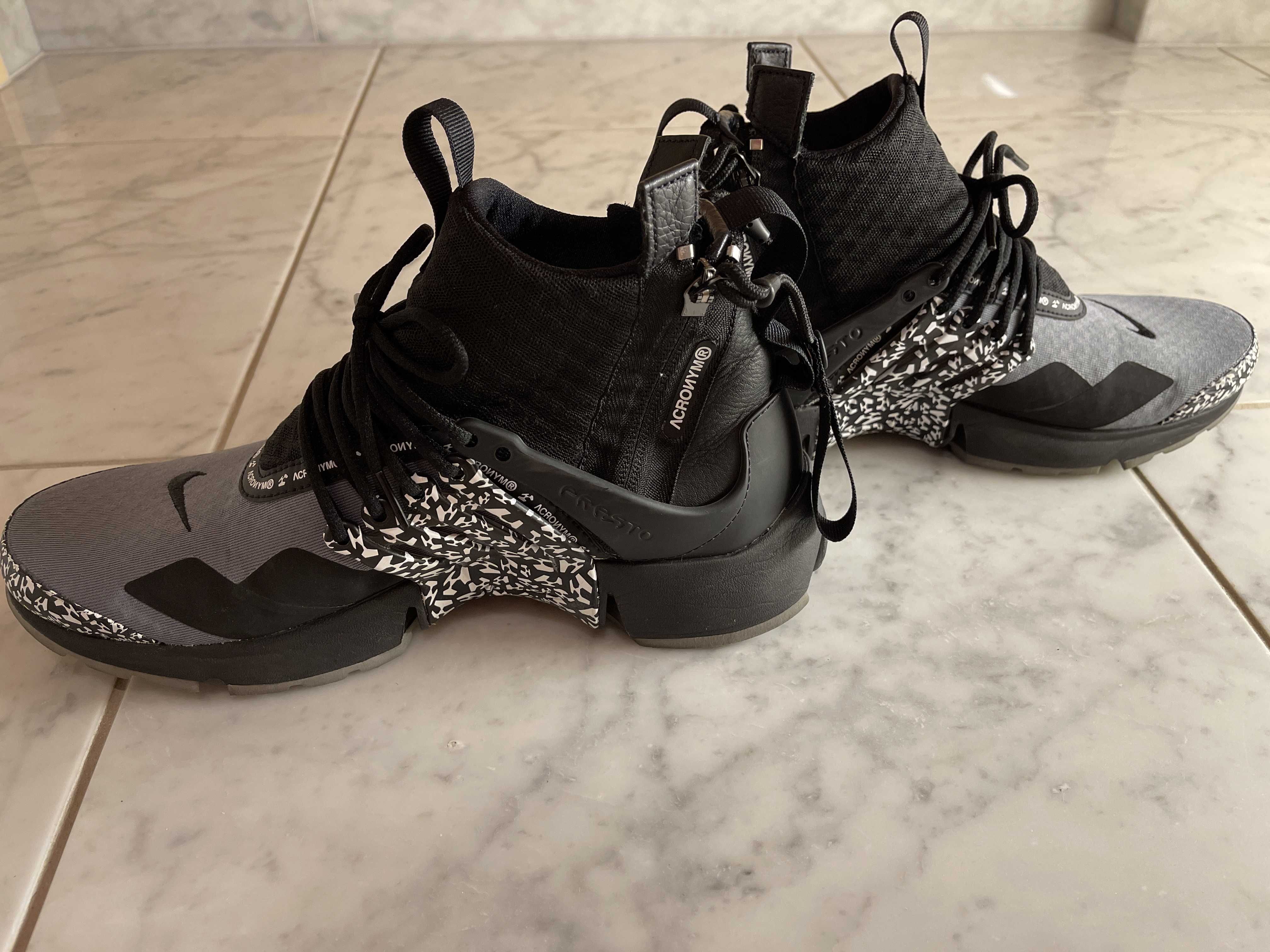 ACRONYM × Nike Air Presto Mid "Cool Grey/Black"