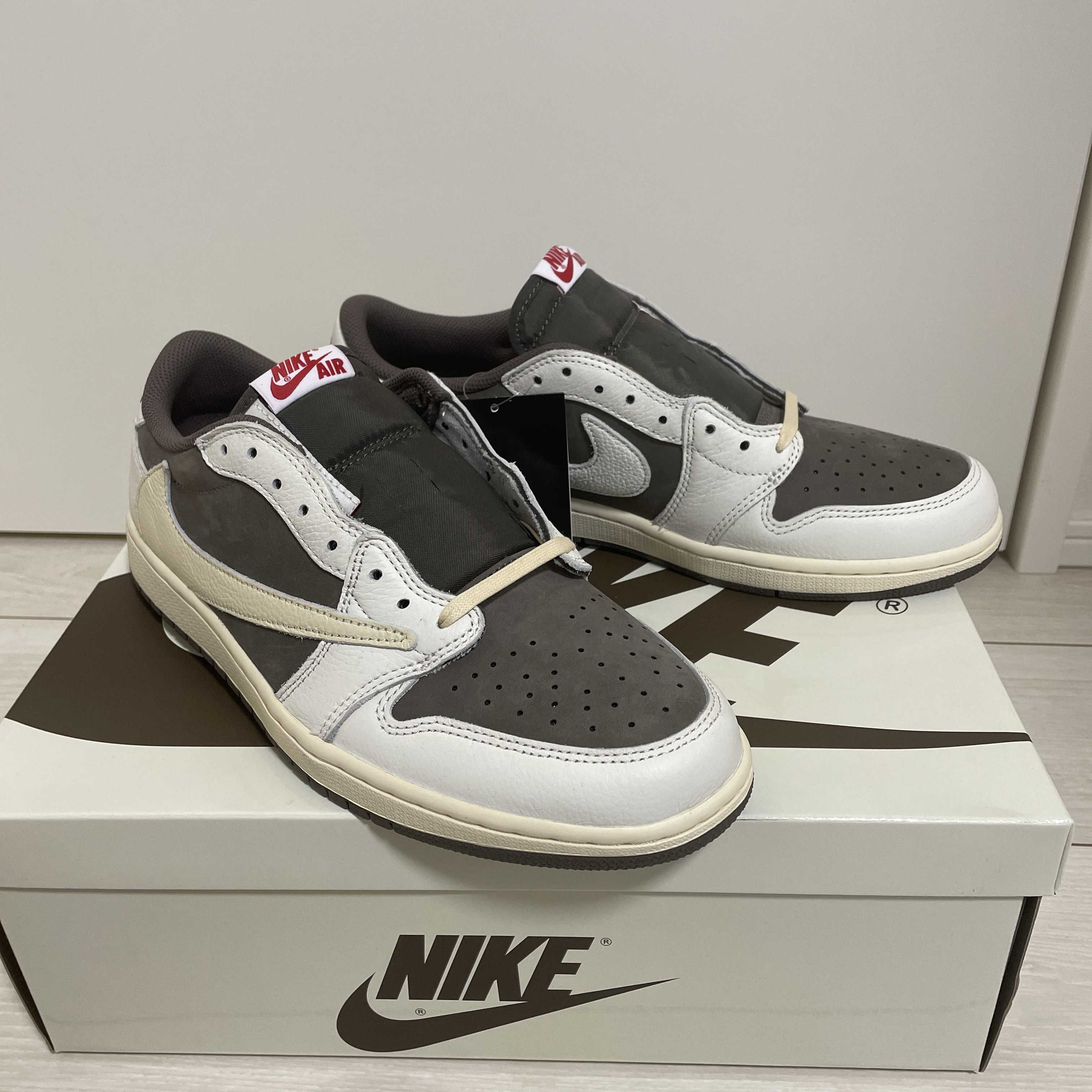 Travis Scott × Nike Air Jordan 1 Low OG SP "Reverse Mocha/Sail and Ridgerock"