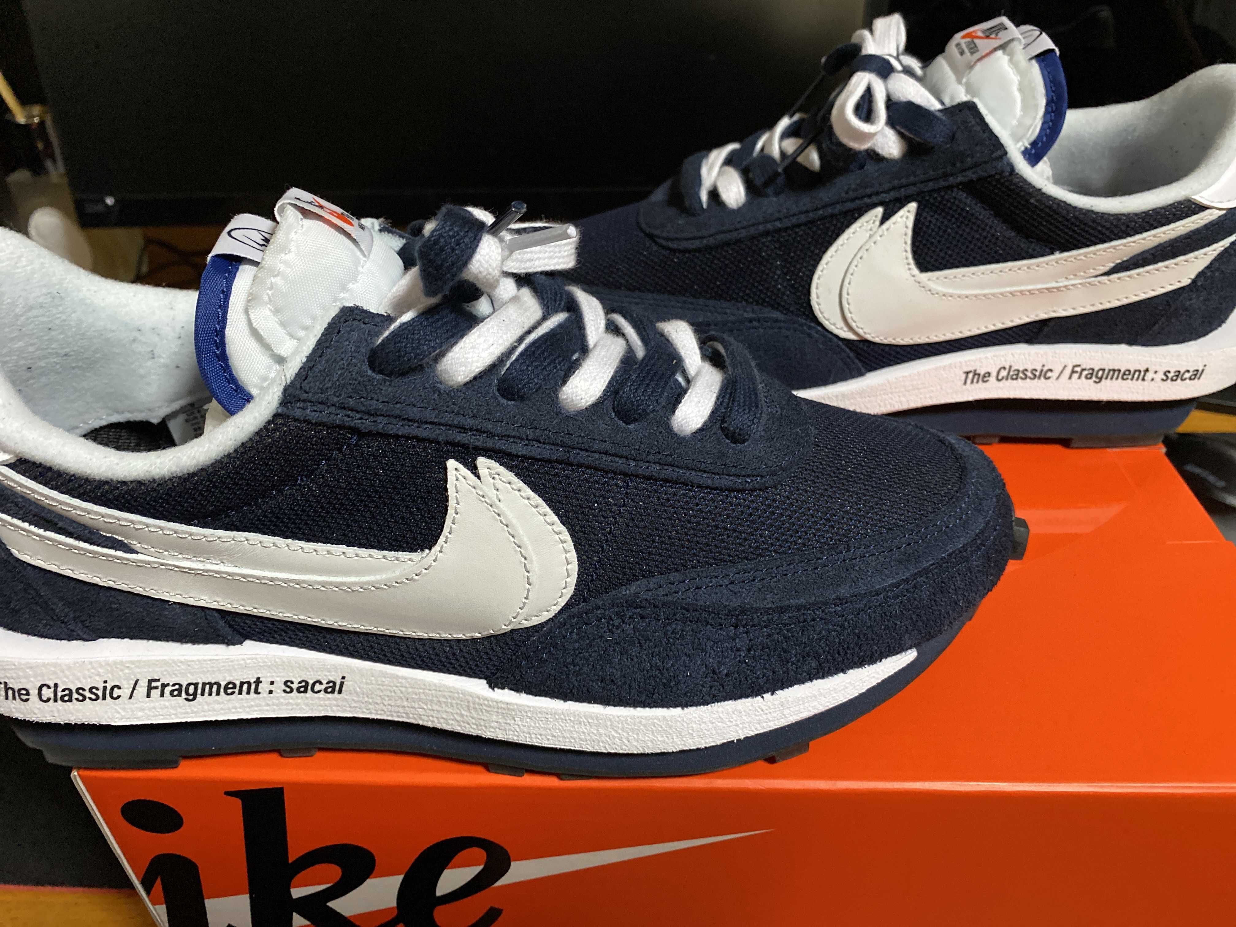 Fragment × sacai × Nike LD Waffle "Blackended Blue"