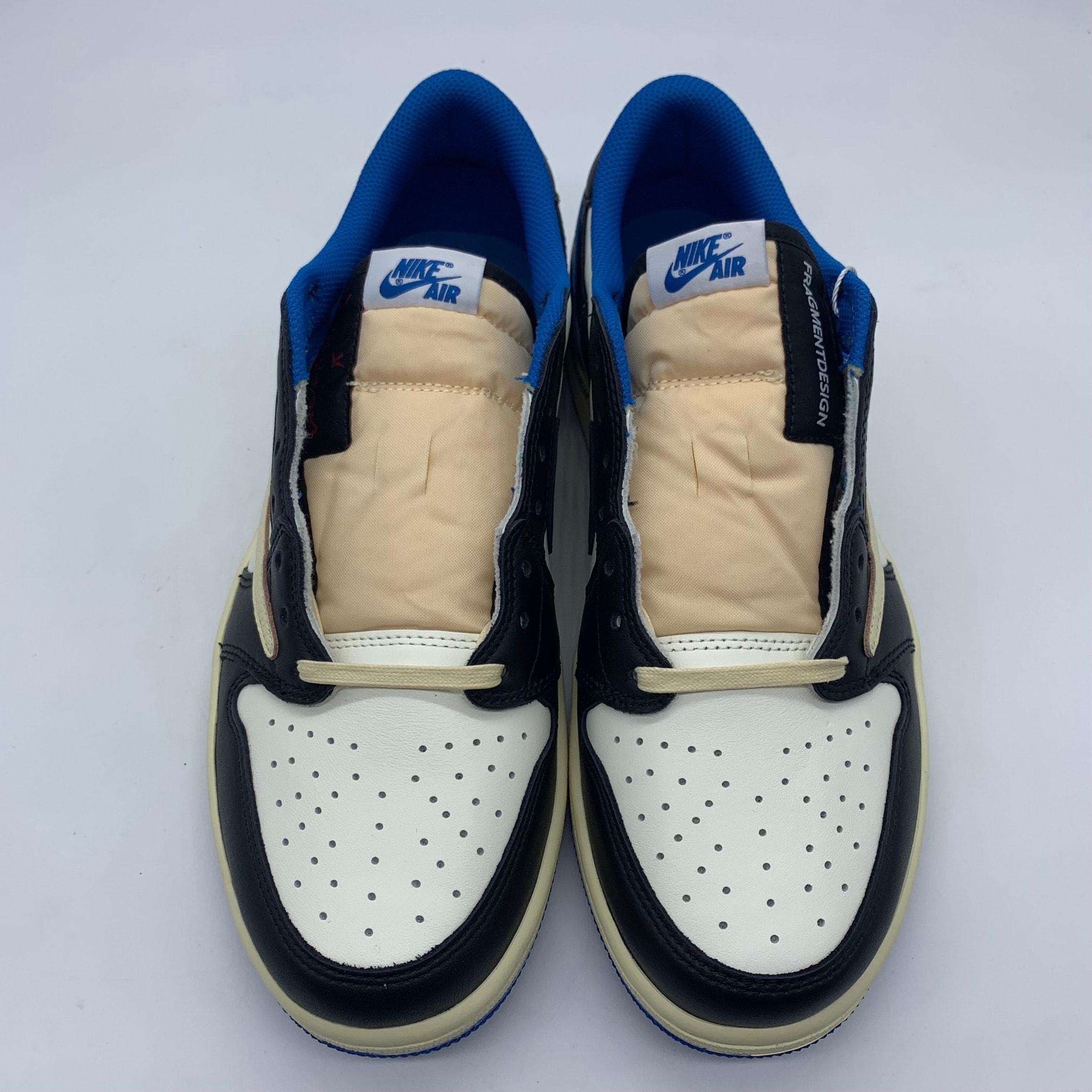 Travis Scott × fragment design × Nike Air Jordan 1 Low OG SP "Military Blue"