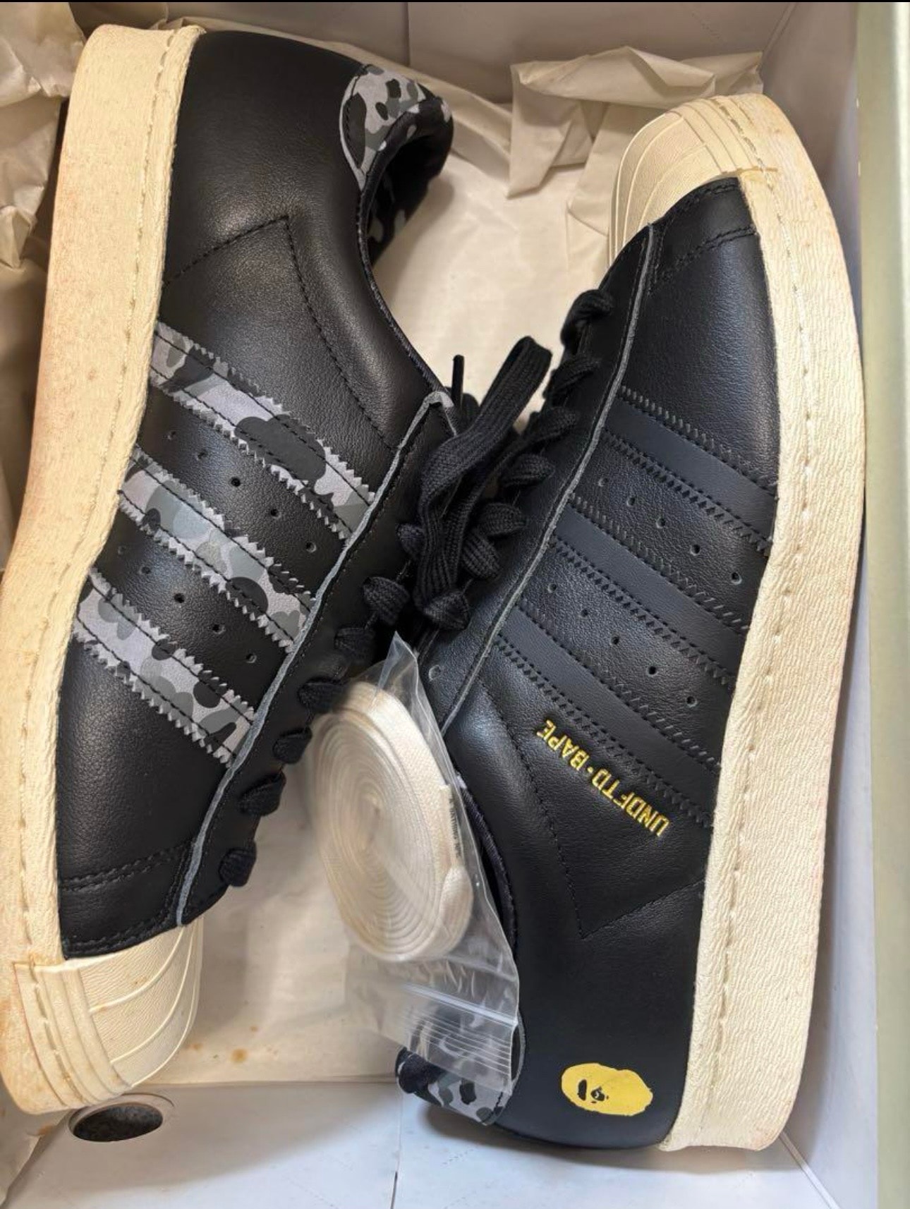 UNDEFEATED × A BATHING APE × adidas Superstar 80s "Black"